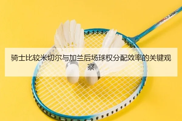 骑士比较米切尔与加兰后场球权分配效率的关键观察